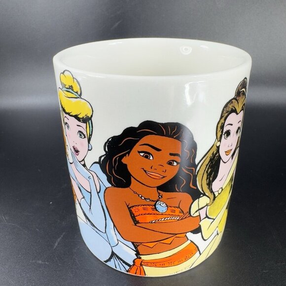 Disney Princess Ceramic Coffee Mug Cup With Crown Lid 18oz Mug Cup Multicolor - Picture 11 of 16